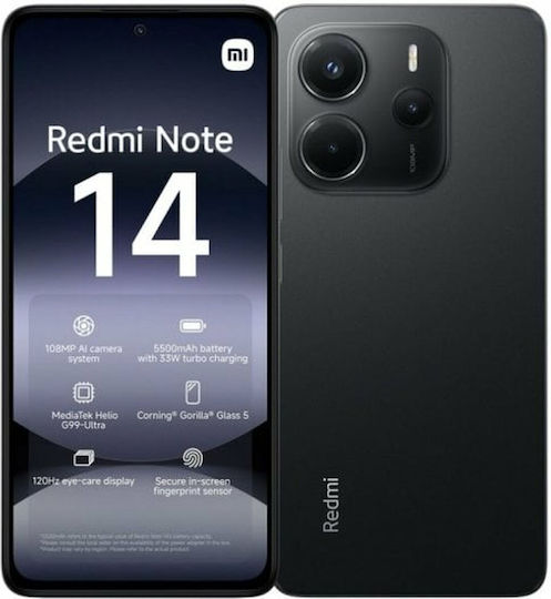スマートフォン本体 Redmi Note 14 Midnight Black 6GB/128GB Amazon.com: Xiaomi Redmi Note 14 4G LTE (for Tmobile Mint