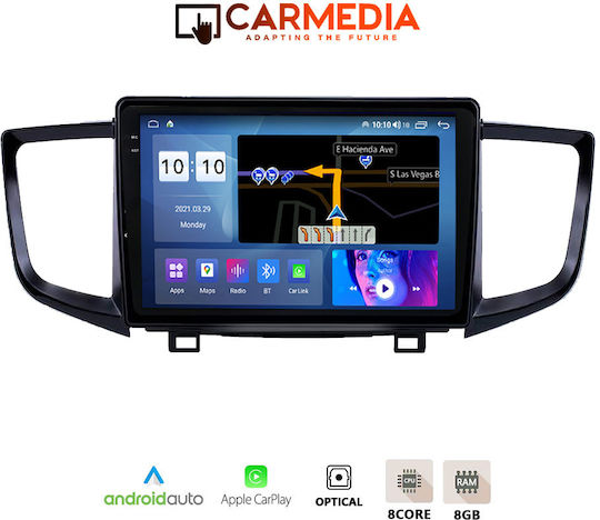 Carmedia Sistem Audio Auto pentru Honda Pilot 2016-2019 (Bluetooth/USB/AUX/WiFi/GPS/Apple-Carplay/Android-Auto) cu Ecran Tactil 9.5"
