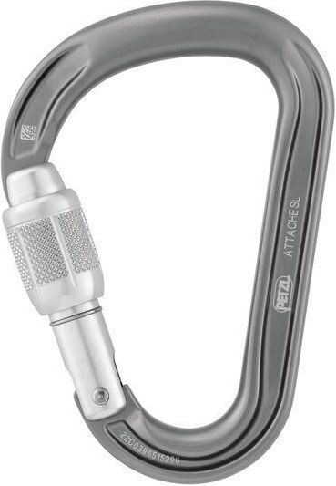 Καραμπίνερ Ασφαλείας Petzl Attache Grey Γκρίζο M038aa01
