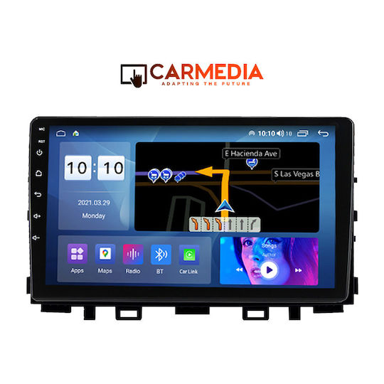 Carmedia Автомобилна Аудио Система (Блутут/USB/AUX/WiFi/GPS/Apple-Carplay/Android-Auto) с Тъчскрийн 9.5"