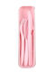 Cutlery Set with Pink Case H3x22x6cm 4 Pieces