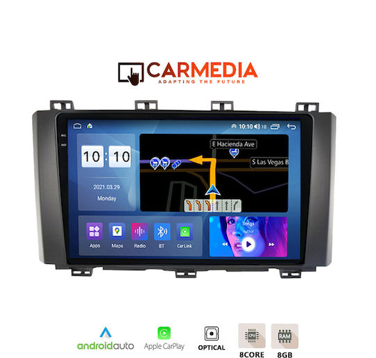Carmedia Car Audio System for Seat Ateca 2017 (Bluetooth/USB/AUX/WiFi/GPS/Apple-Carplay/Android-Auto) with Touch Screen 9.5"