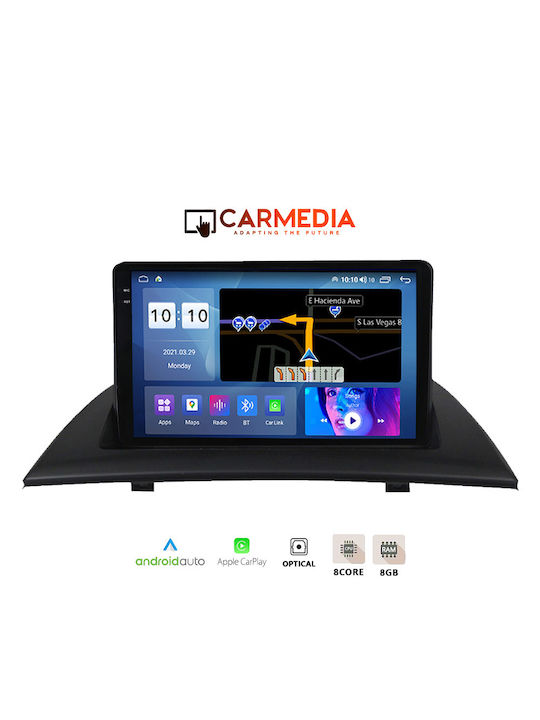 Carmedia Car Audio System for BMW X3 (E83) 2003-2010 (Bluetooth/USB/AUX/WiFi/GPS/Apple-Carplay/Android-Auto) with Touch Screen 9.5"