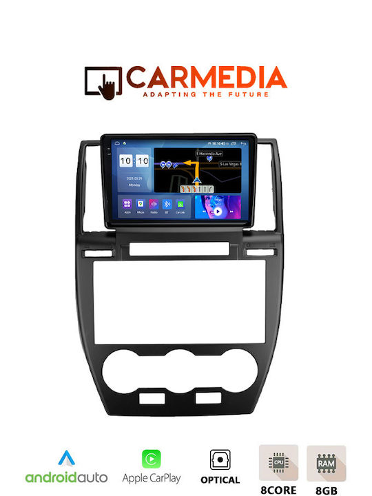 Carmedia Auto-Audiosystem für Land Rover Freelander 2006-2014 (Bluetooth/USB/AUX/WiFi/GPS/Apple-Carplay/Android-Auto) mit Touchscreen 9.5"