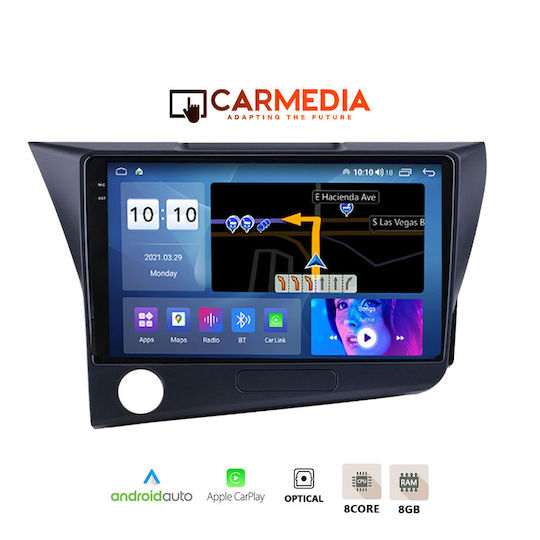 Carmedia Ηχοσύστημα Αυτοκινήτου για Honda CR-Z 2010-2016 (Bluetooth/USB/AUX/WiFi/GPS/Apple-Carplay/Android-Auto) με Οθόνη Αφής 9.5"