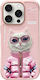 Nimmy Nimmy Handyhüllen Silikon Kunststoff Wasserdicht Rosa Weiß Reichtum und Schönheit Für iPhone 16 Pro Max