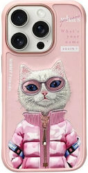 Nimmy Nimmy Mobile Phone Case Back Cover Silicone Plastic Waterproof Pink White for iPhone 16 Pro