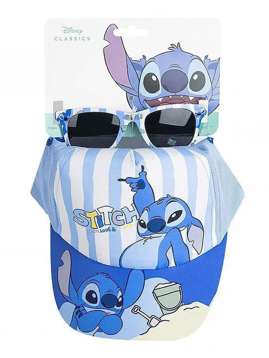 Cerda Παιδικό Καπέλο Jockey Υφασμάτινο Stitch Μπλε