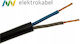 Плосък кабел H03VVH2-F OMYp 2x1 черен 100м