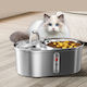 Linomag Automatic Stainless Steel Waterer / Fountain for Dog & Cat 3L 18.4cm in Grey Color