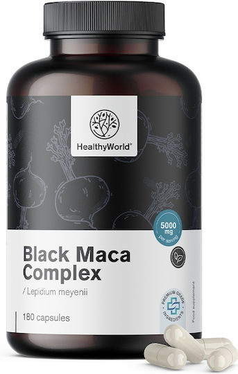 Healthy World Black Maca Complex 5000mg 180 κάψουλες