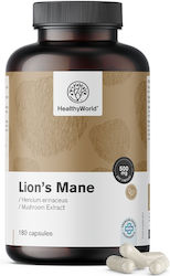 Healthy World Lion’s Mane 500mg 180 κάψουλες