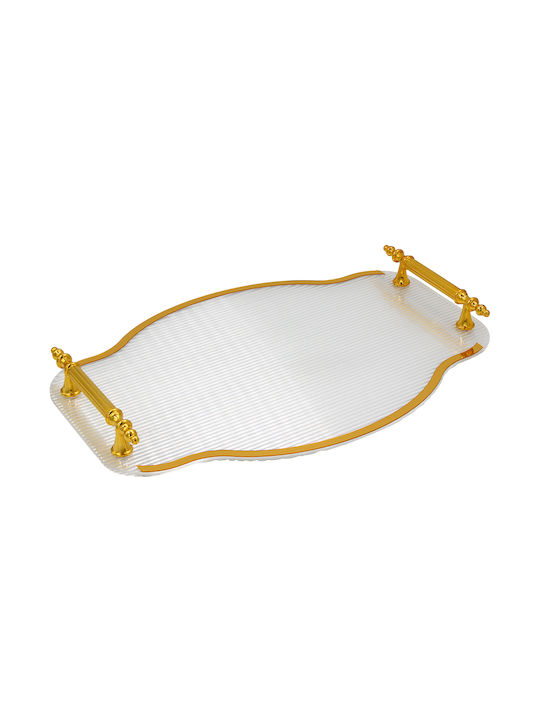 Keskor Διακοσμητικός Δίσκος Πλαστικός Οβάλ 38x26x3.5cm
