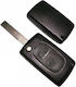 Peugeot Shell Blade Hu83 2 Buttons Folding Plastic-Metal