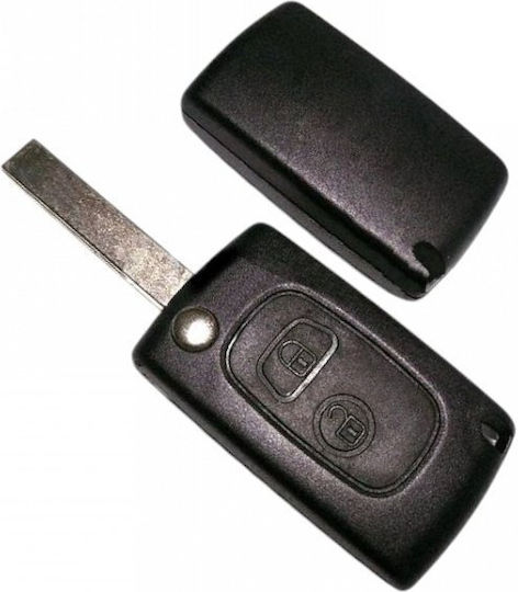 Peugeot Shell Blade Hu83 2 Buttons Folding Plastic-Metal
