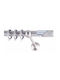 Frans Metallic Curtain Pole Retro Strass Single 160cm Nickel Satin