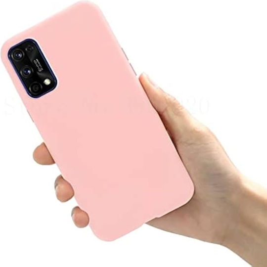 Quality Cover Back Cover Σιλικόνης Ανθεκτικό Ροζ (Realme 7)