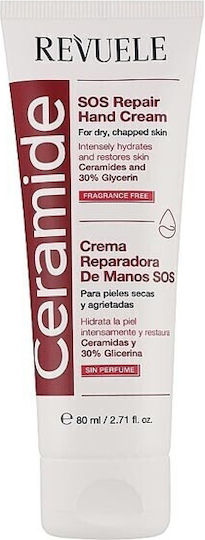 Revuele Ceramide Sos Repair Ενυδατική Κρέμα Χεριών & Νυχιών 80ml