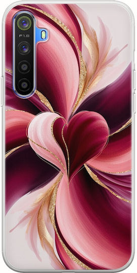 Valentine's Day Abstract Watercolor Love Realme 6 Pro Flexible TPU Transparent Silicone Case