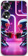 Valentine's Day Futuristic Lovebots Honor 70 5g Flexible TPU Transparent Silicone Case