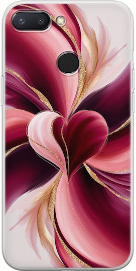 Valentine's Day Abstract Watercolor Love Xiaomi Mi 8 Lite Flexible TPU Transparent Silicone Case