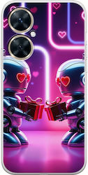 Valentine's Day Futuristic Lovebots Huawei Nova 11i Flexible TPU Transparent Silicone Case