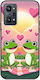 Valentine's Day Frogs In Love At Sunset Realme GT 2 5G Black TPU Black Silicone Case
