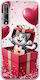 Valentine's Day Surprise Love Kitty Huawei P Smart S Flexible TPU Transparent Silicone Case