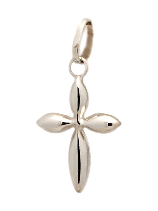Tasoulis Jewellery Collection Weißgold Kreuz 9K