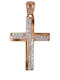 Tasoulis Jewellery Collection Ροζ Χρυσός Σταυρός 14Κ χωρίς Αλυσίδα