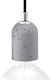 Creative Cables Socket Extension for Socket E27 in Gray color Set 1pcs 150091