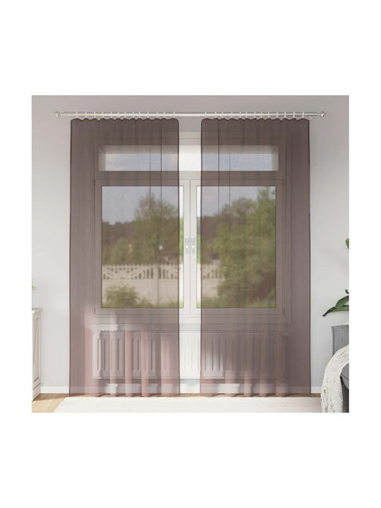 vidaXL Curtain Window Brown 140x225cm