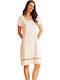 Harmony Winter Damen Nachthemd Pink