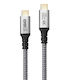 2GO Braided Thunderbolt Cable 100W Μαύρο 2m