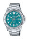 Casio Men's Watch 45mm Battery with Silver Metal Bracelet