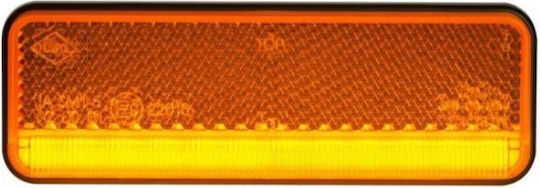 Lumină de marcaj LED Idealstore Dimensiuni 102 X 35 Galben Neon Tensiune 12-24v Distanța între găuri 75mm Grad de protecție la apă IP68