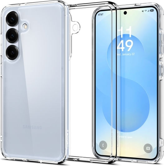 Spigen Ultra Hybrid Umschlag Rückseite Silikon / Kunststoff 1.2mm Transparent (Galaxy S25)
