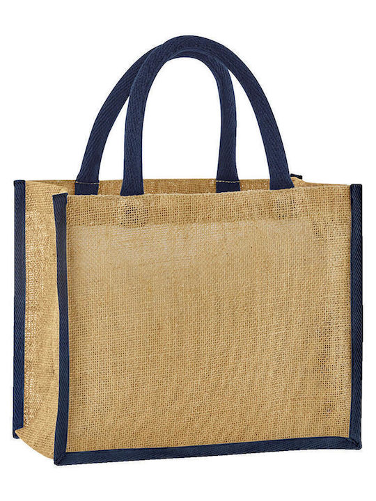 Midi Tote Jute Westford Mill W473 Natural Navy