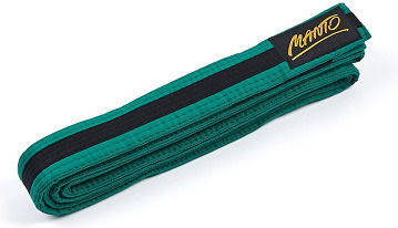 Manto Centura Manto Bjj pentru copii, etichetă verde & negru M4