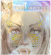 Face Gems Butterfly Face Stickers 17x17cm Silver-Gold