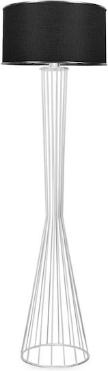 GloboStar Nova Floor Lamp H155xW38cm. with Socket for Bulb E27 White