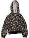 Kinderstrickjacke mit Kapuze Floral