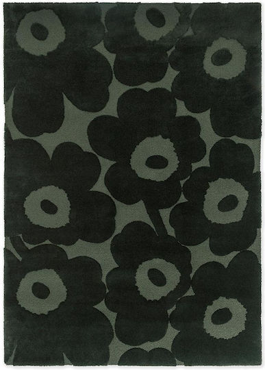 Marimekko Unikko Килим Правоъгълена Dark Green