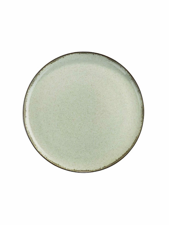 Kutahya Porselen Mood Plate Desert made of Porcelain Green with Diameter 19cm