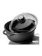 Risoli Blackplus Deep Pot made of Cast Aluminum 32cm