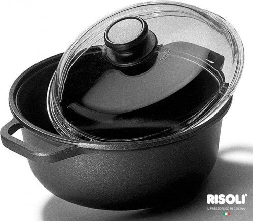 Risoli Blackplus Tiefer Topf aus Gussaluminium 32cm