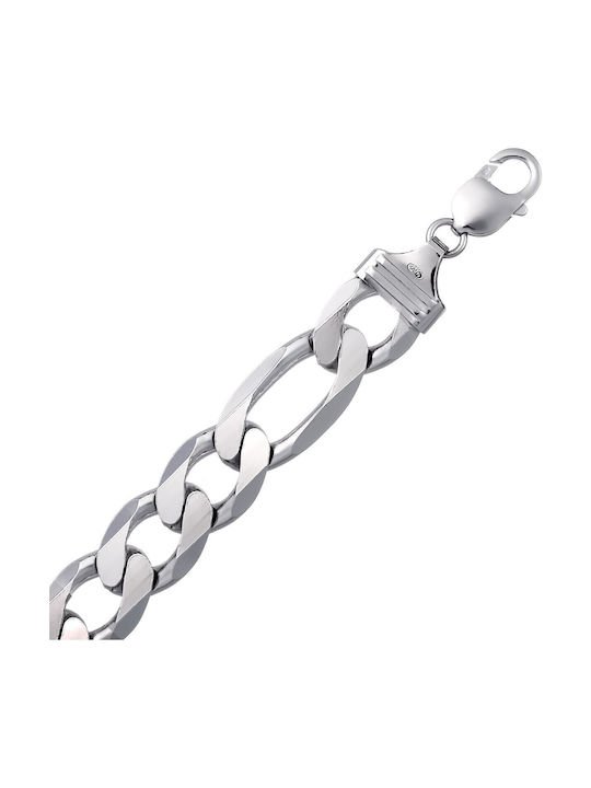 VTJ Silver Chain Neck Wide Thickness 14.9mm and Length 65cm