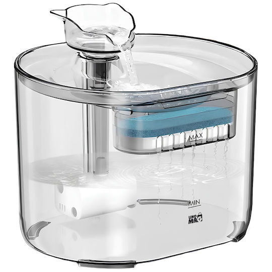 Linomag Automat Adăpătoare / Fântână pentru Câine & Pisică 2.2lt 14.5cm în Culoare Transparent