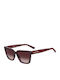 Moschino Women's Sunglasses with Burgundy Plastic Frame and Burgundy Gradient Lens MOL087/S LHF/UQ