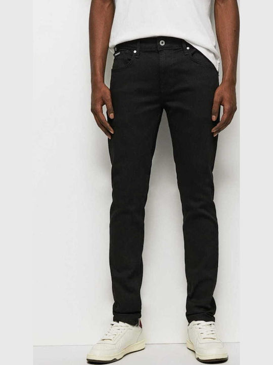Finsbury Men's Jeans Pants with Skinny Fit Black